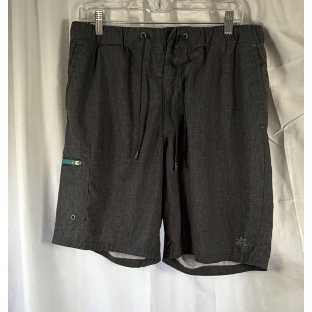 ZeroXposur Mens Swim Trunks SLT Graph (Gray) - Size Large
